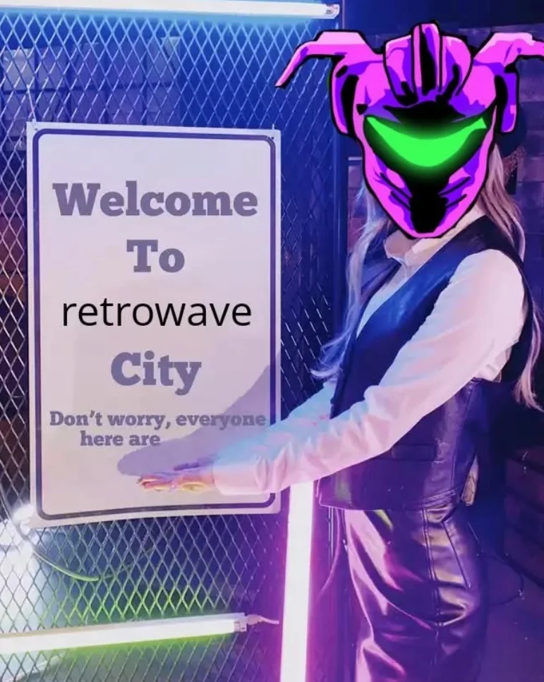 Synthbringer welcoming you to Helstalgia. The retrowave city.